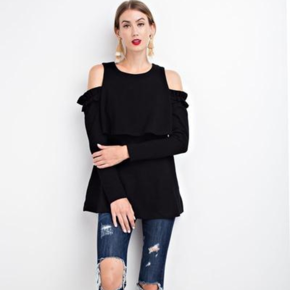 The Carrington Cold Shoulder Top